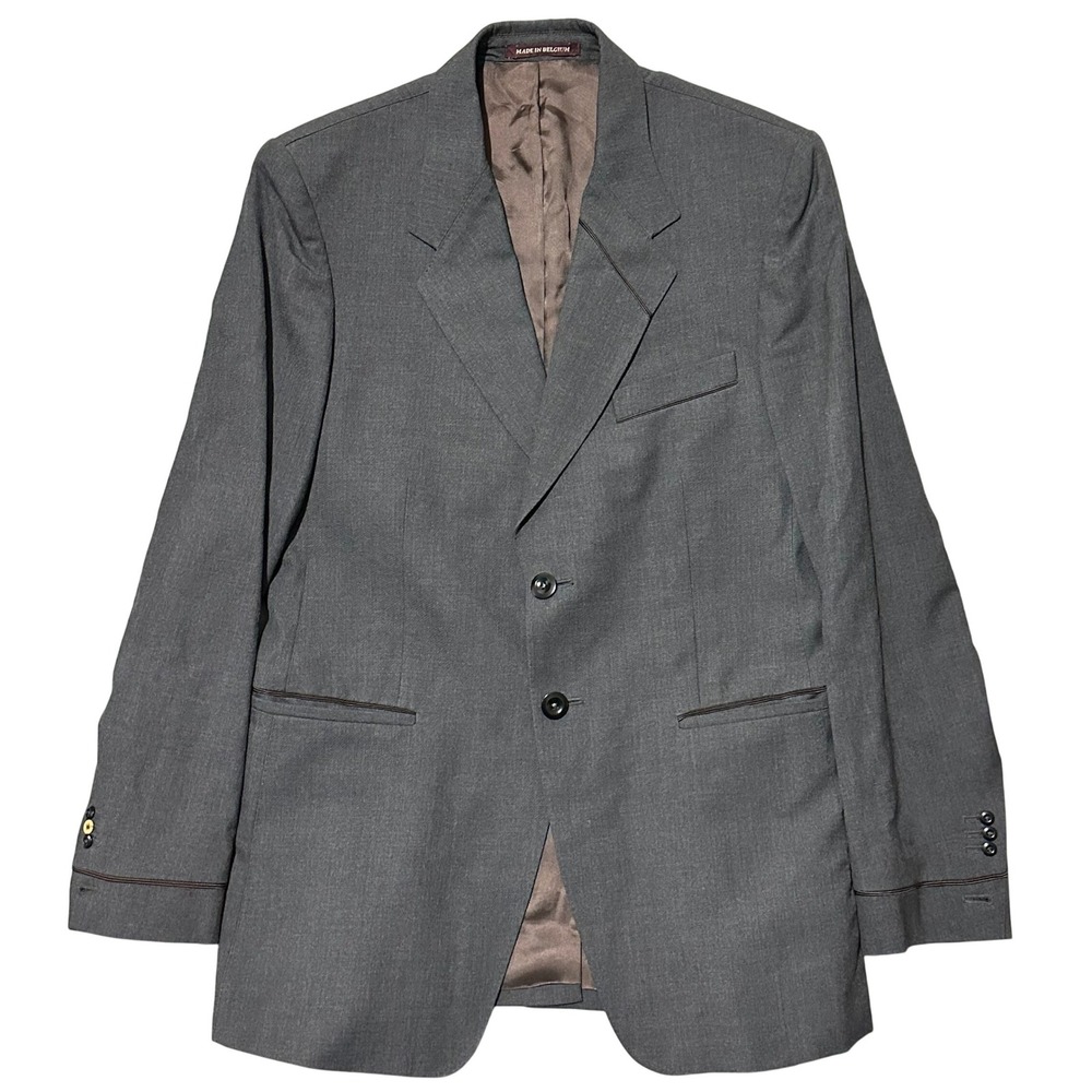 Paul Smith Men's Charcoal Wool Blazer Made in Belgium Two Button Suit Jacket 38R